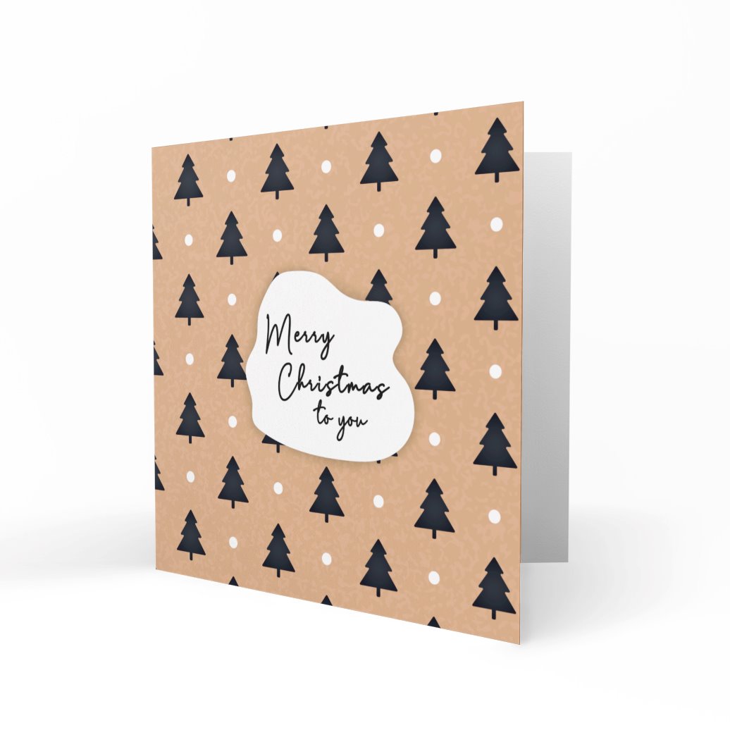 Wholesale - Merry Christmas To You Greeting Cards Chasing Cards 