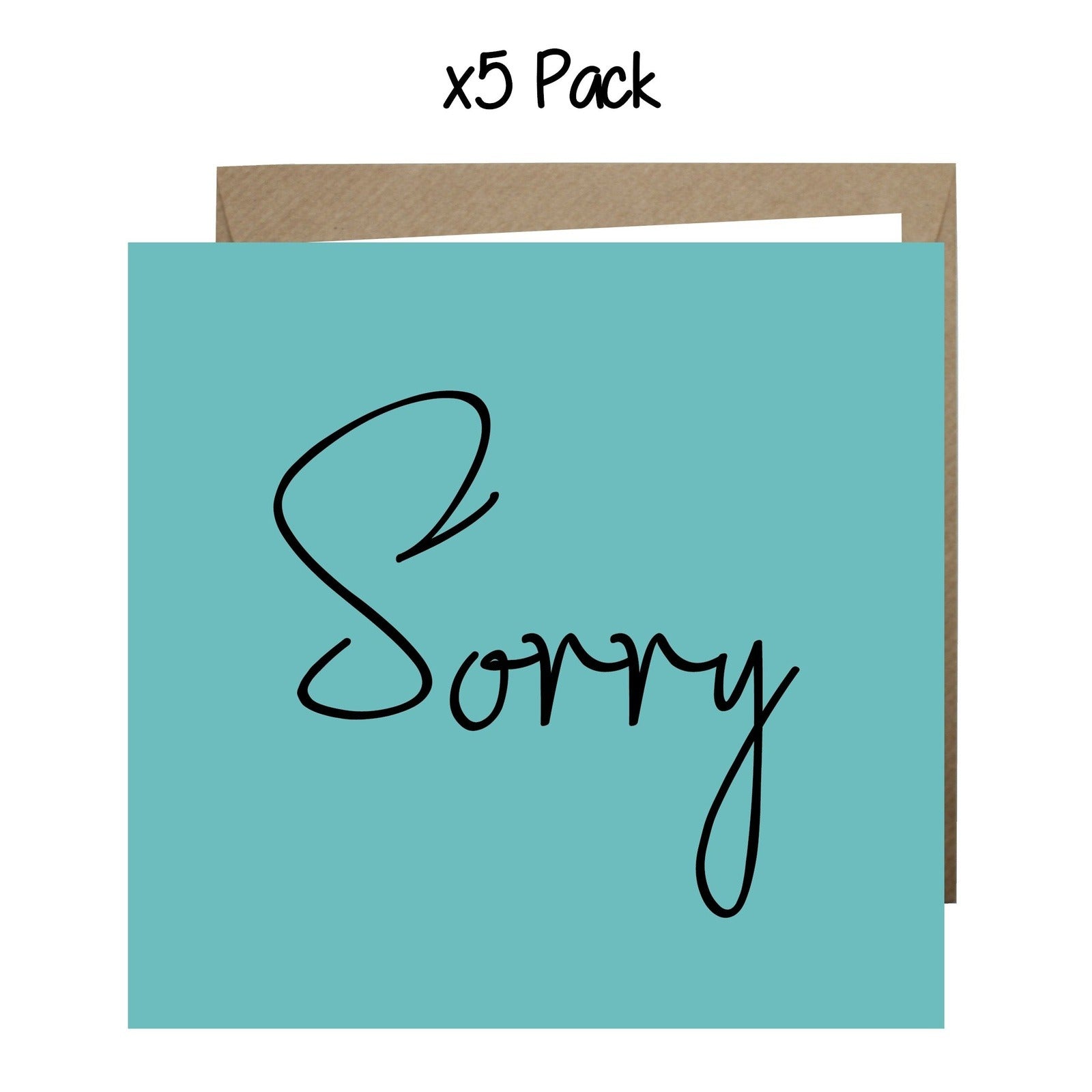 Wholesale - 'Sorry' In A Word Card Greeting Cards Chasing Cards 