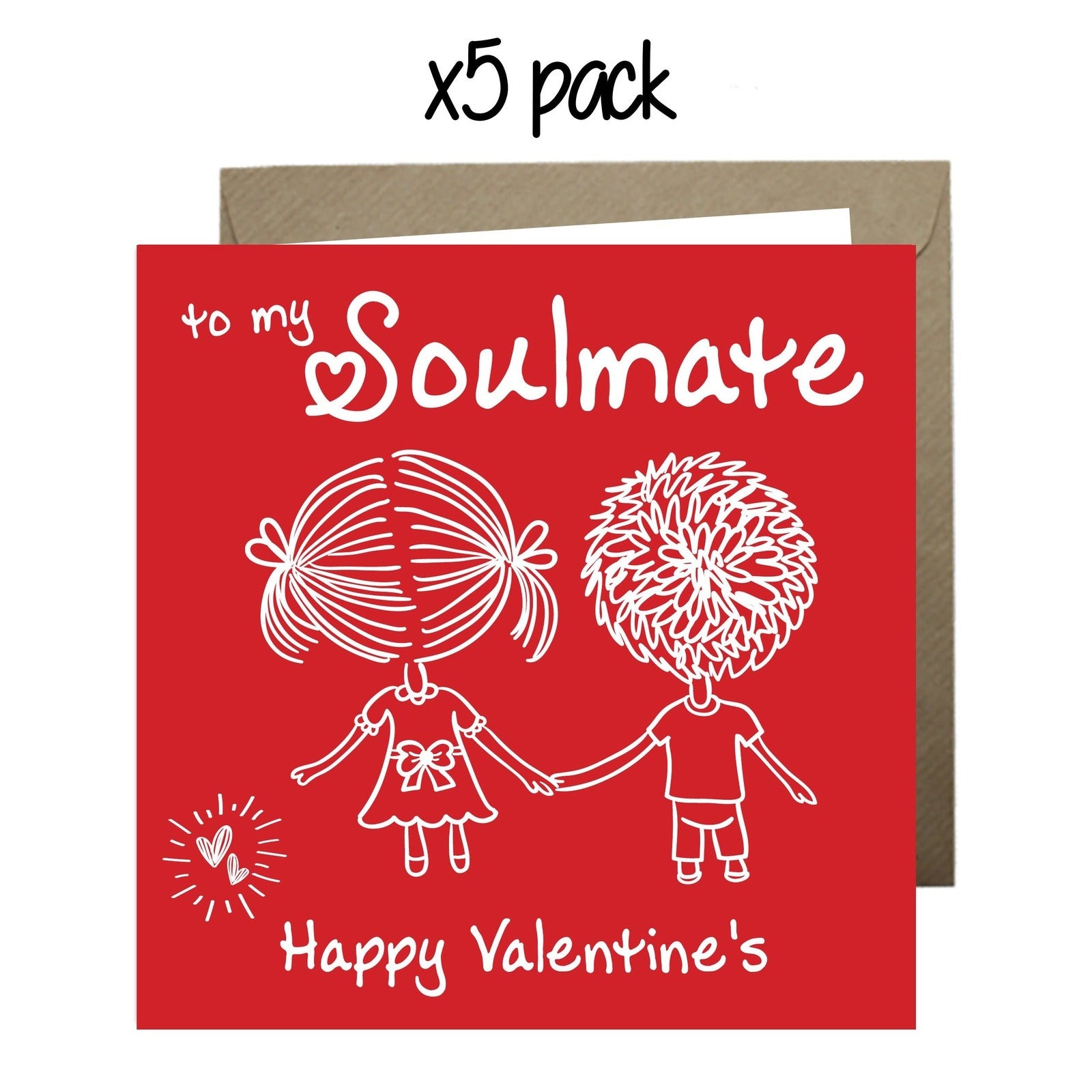 Wholesale - 'To My Soulmate' Greeting Cards Chasing Cards 