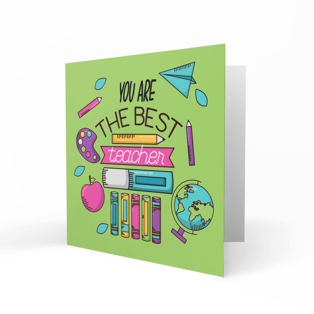 You Are The Best Teacher Greeting Cards Chasing Cards 