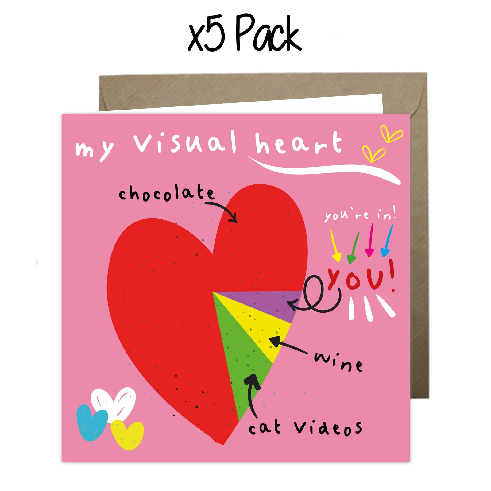 Wholesale - 'My Visual Heart' Just Because Card Greeting Cards Just Because 
