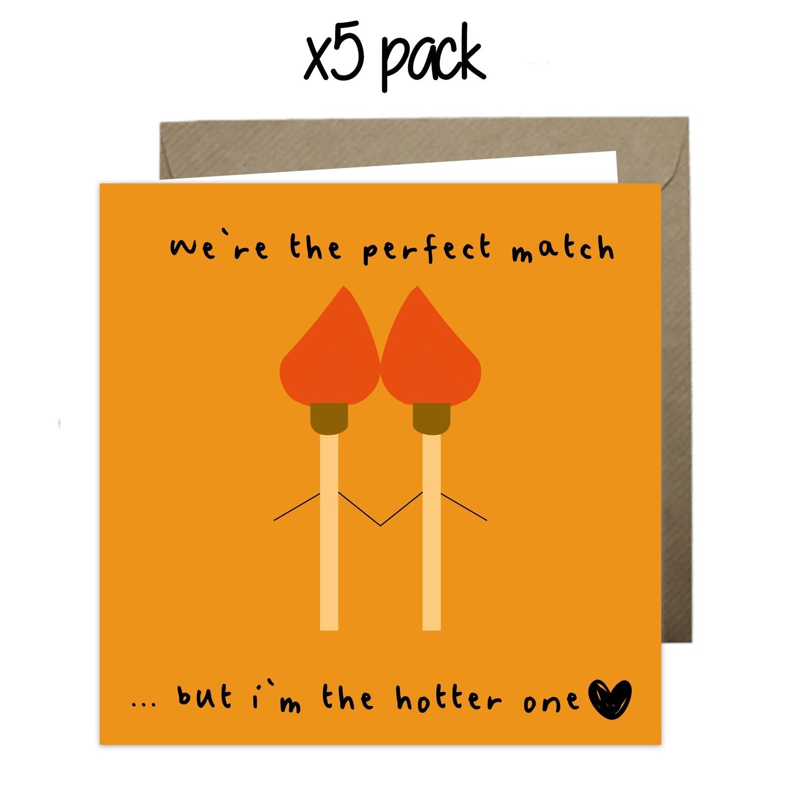 Wholesale - 'We're the Perfect Match' Just Because Card Greeting Cards Just Because 