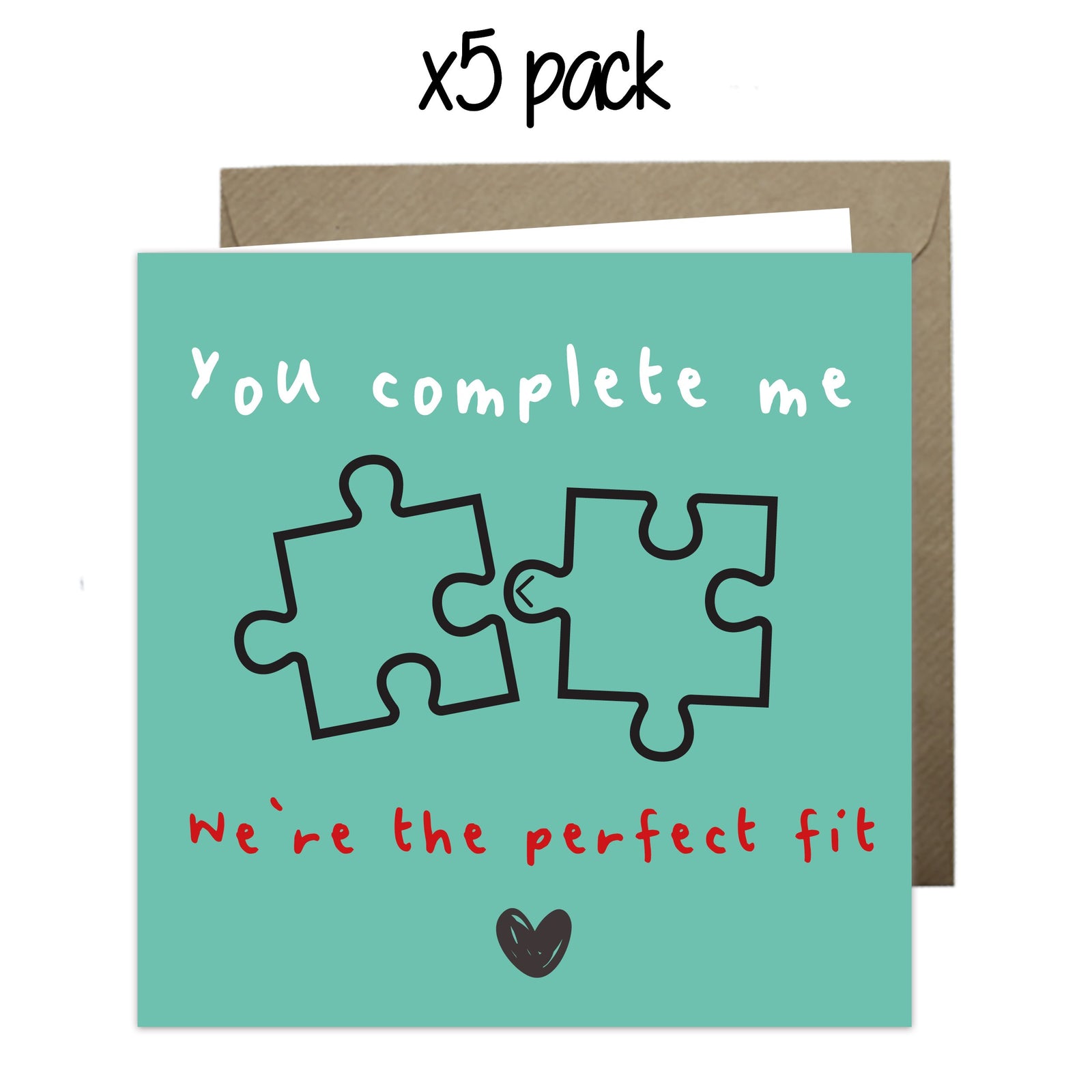 Wholesale - 'You Complete Me' Just Because Card Greeting Cards Just Because 