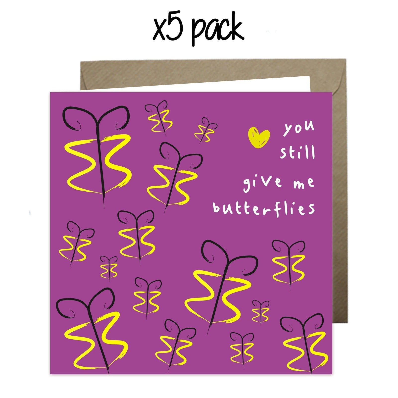 Wholesale - 'You Still Give Me Butterflies' Just Because Card Greeting Cards Just Because 