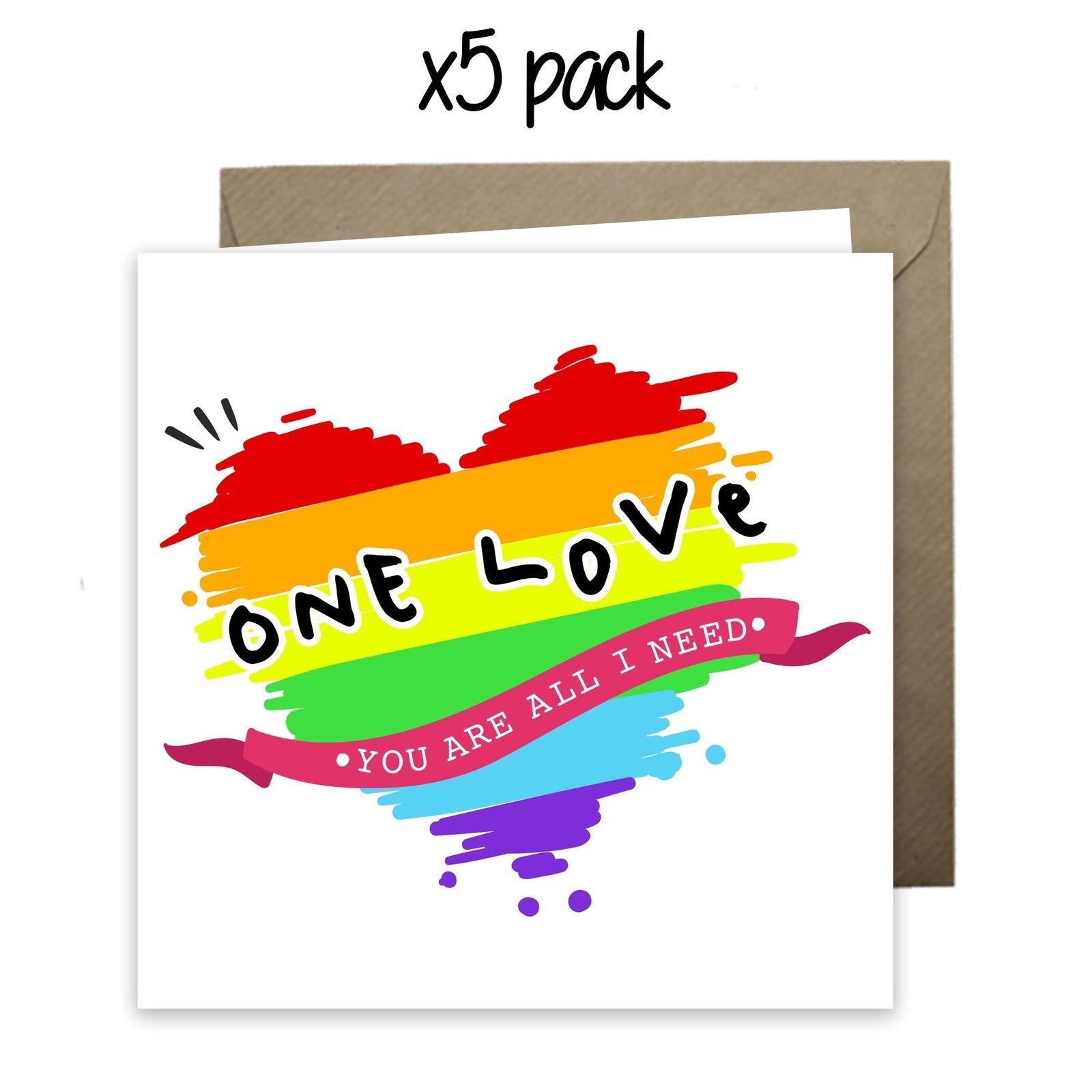 Wholesale - 'You Are All I Need' One Love Card Greeting Cards One Love 