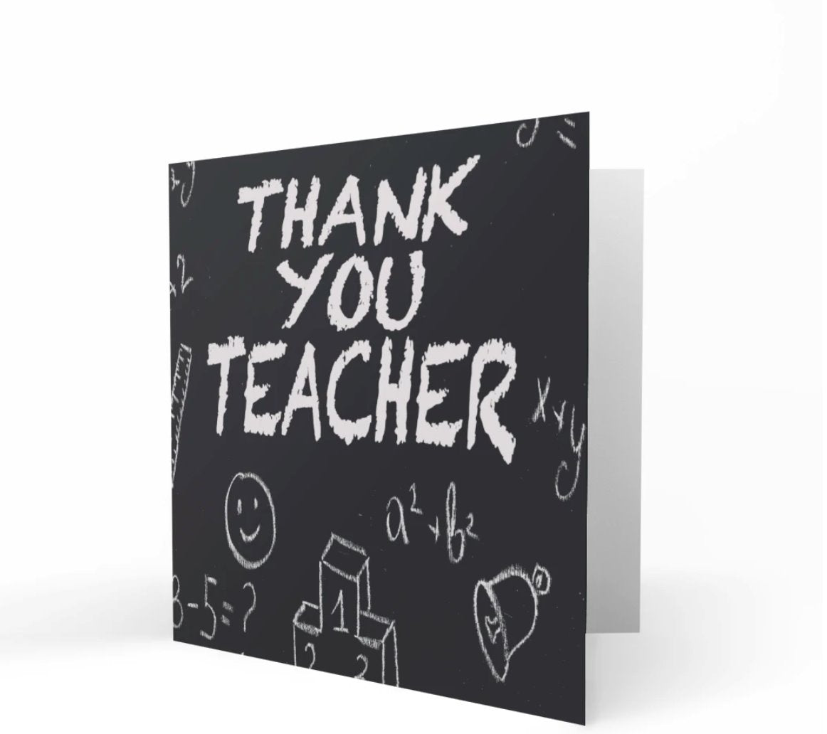 Wholesale - Thank You Teacher Greeting Cards Chasing Cards 