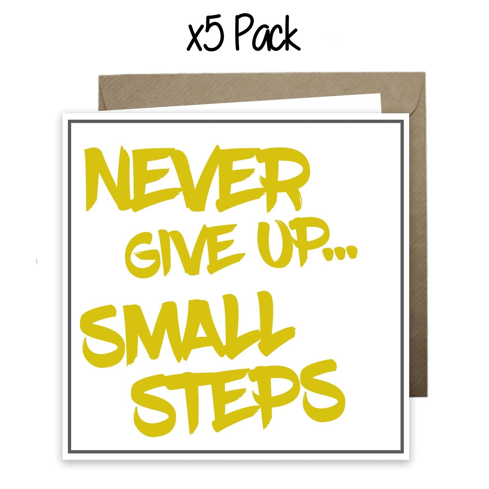 Wholesale - 'Never Give Up' Yip Yap Card Greeting Cards Yip Yap 