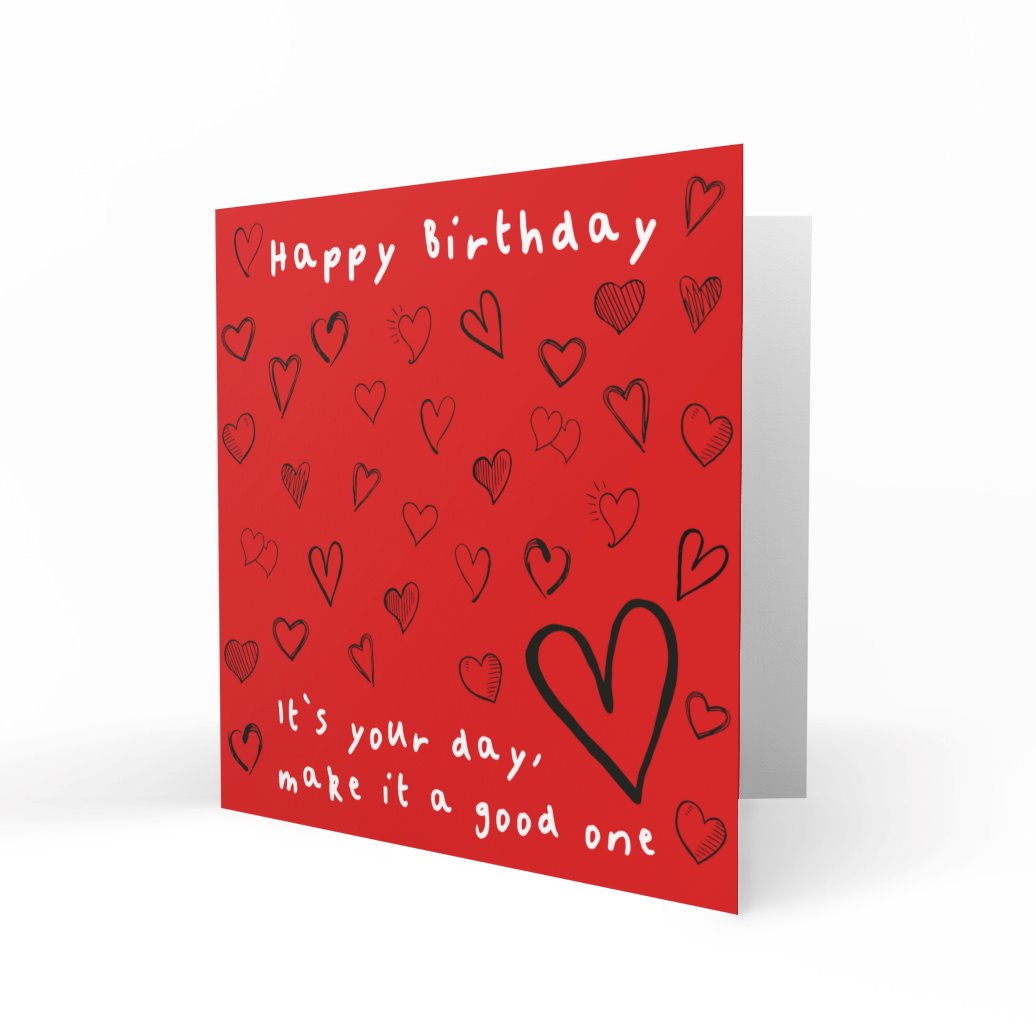 'It's Your Day' Greeting Cards Paper Heart 