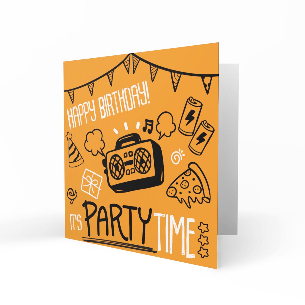 'It's Party Time' Greeting Cards Chasing Cards 