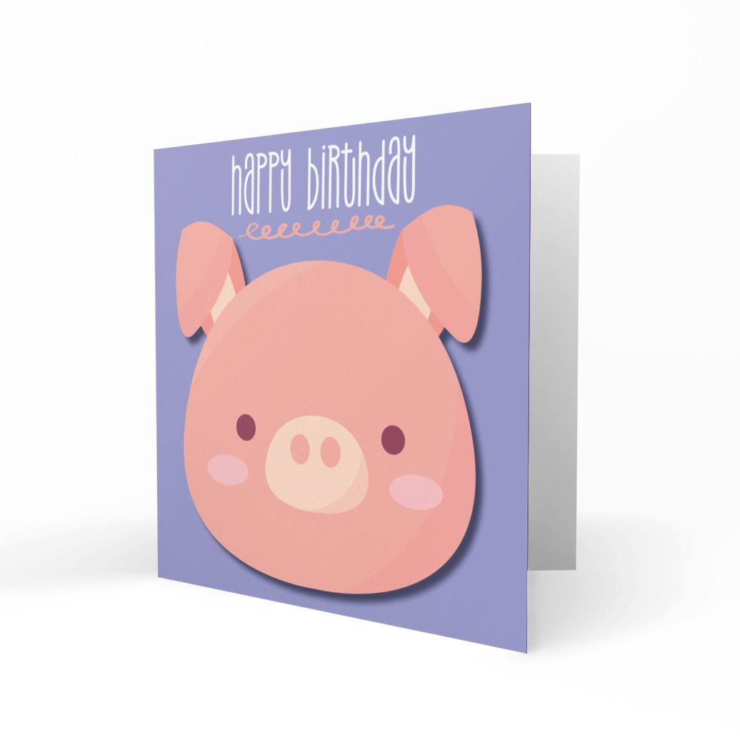 'Cutie Pig' Greeting Cards Dotty Cloud 