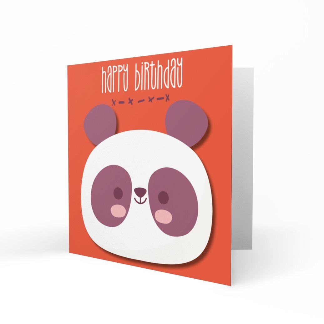 Wholesale - Cutie Panda Greeting Cards Dotty Cloud 