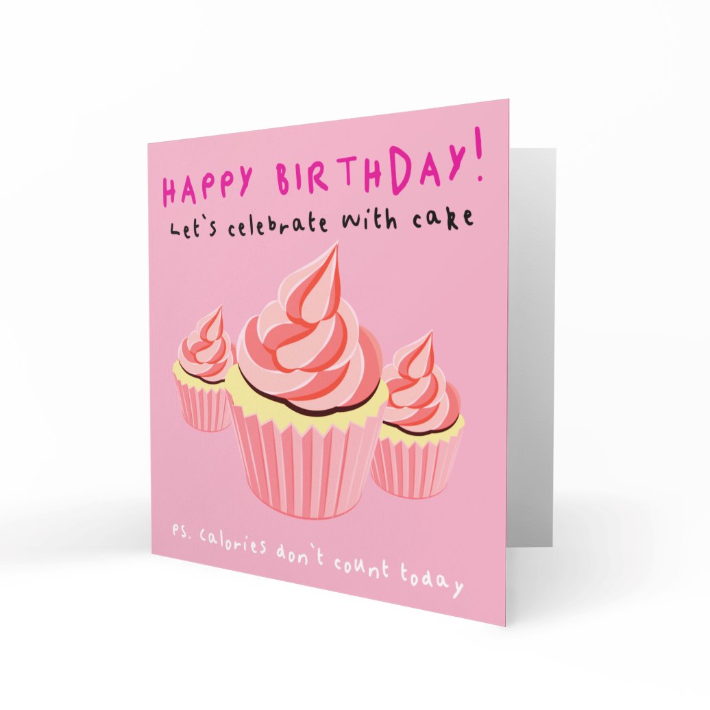 Wholesale - Calories Don't Count Today Greeting Cards Paper Heart 