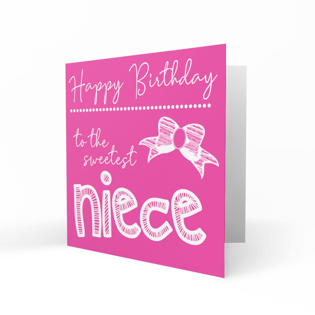 'To The Sweetest Niece' Greeting Cards Happy Doodle 