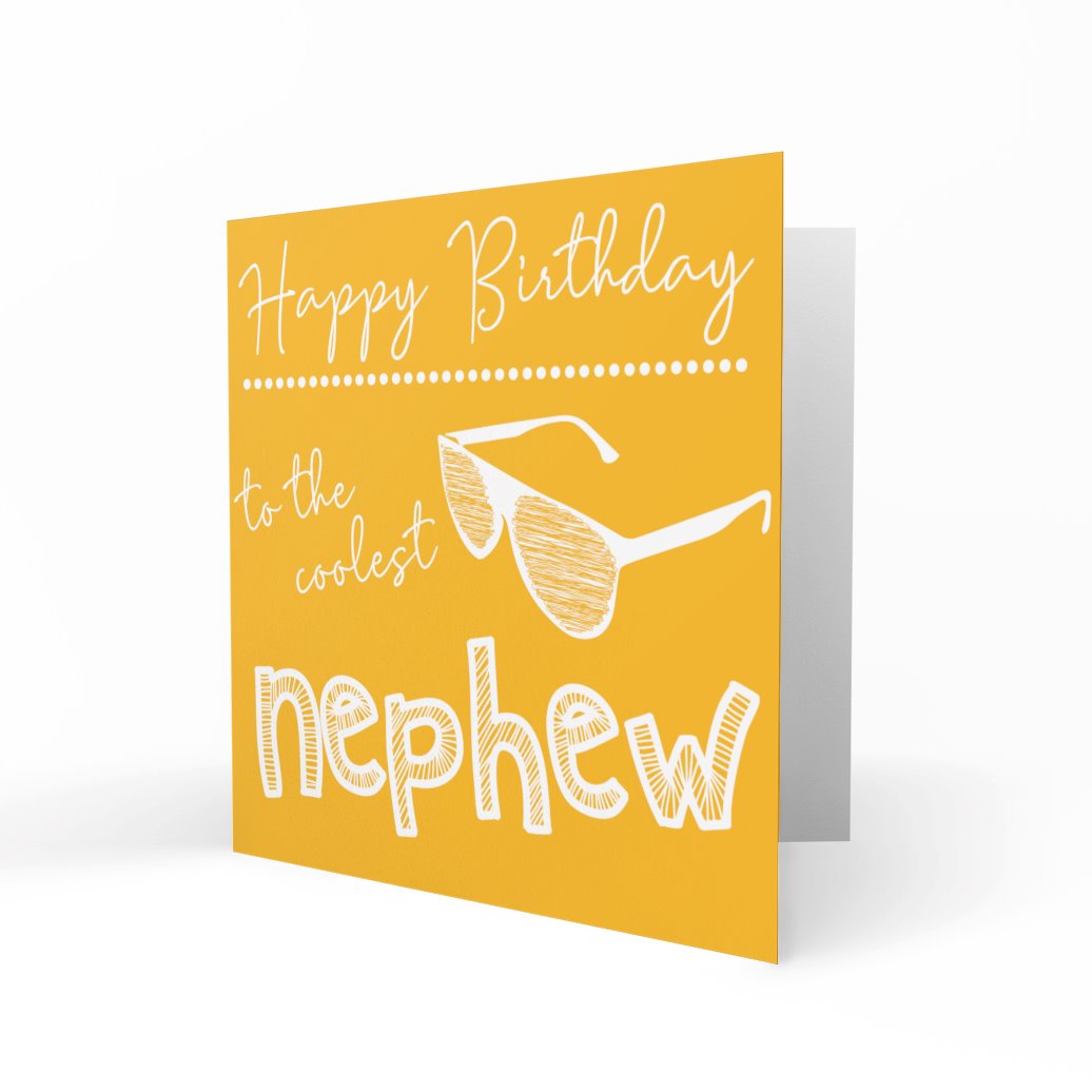 'To The Coolest Nephew' Greeting Cards Happy Doodle 