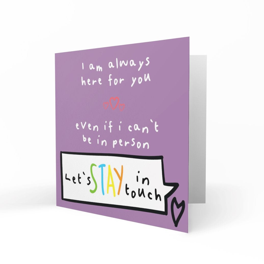 'I Am Always Here For You' Greeting Cards Paper Heart 