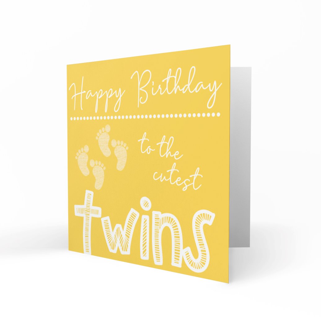 'The Cutest Twins' Greeting Cards Happy Doodle 