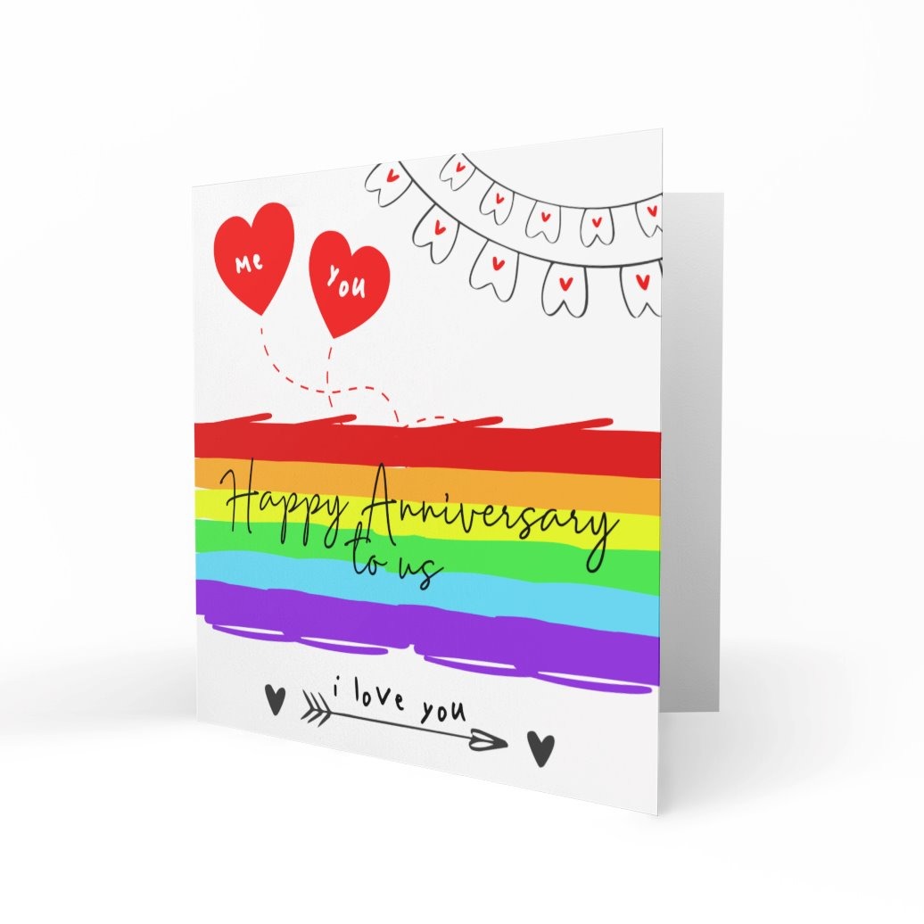 'Happy Anniversary To Us' Greeting Cards One Love 