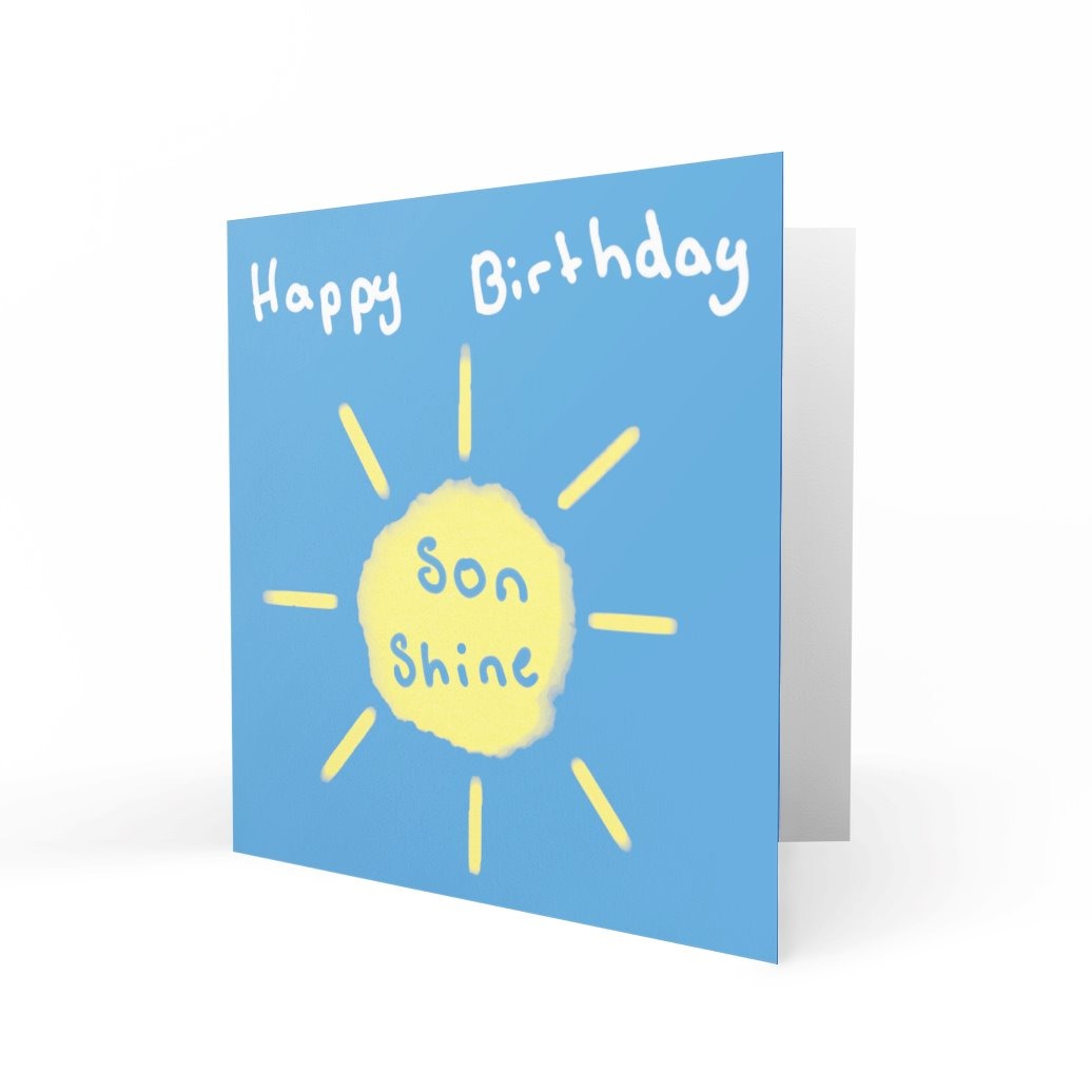 'Happy Birthday Son-shine' Greeting Cards chasing cards 