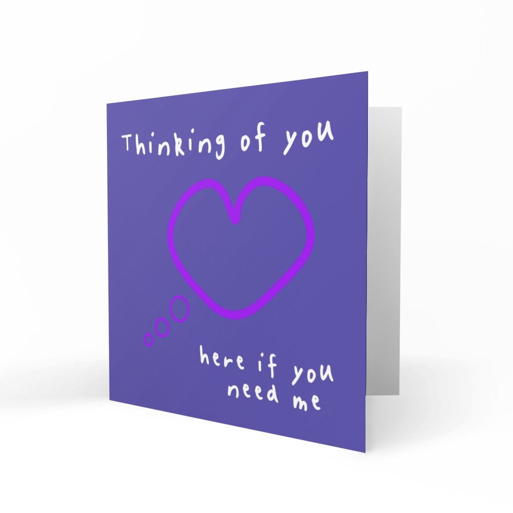 'Thinking of You' Greeting Cards Paper Heart 