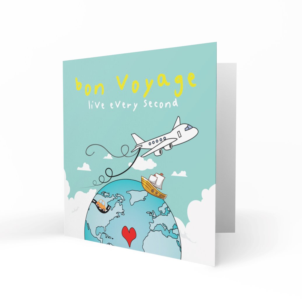 Wholesale - Live Every Second Greeting Cards Paper Heart 
