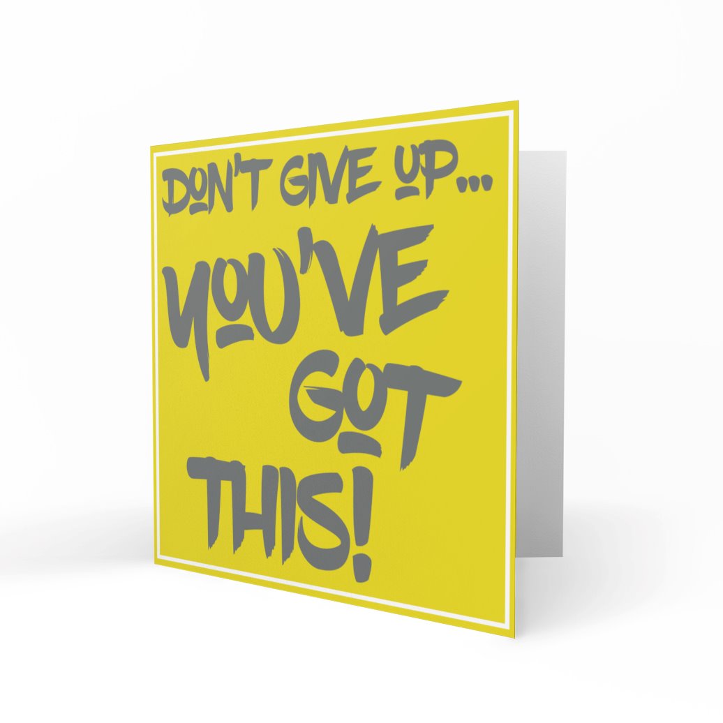 'Don't Give Up' Greeting Cards Yip Yap 