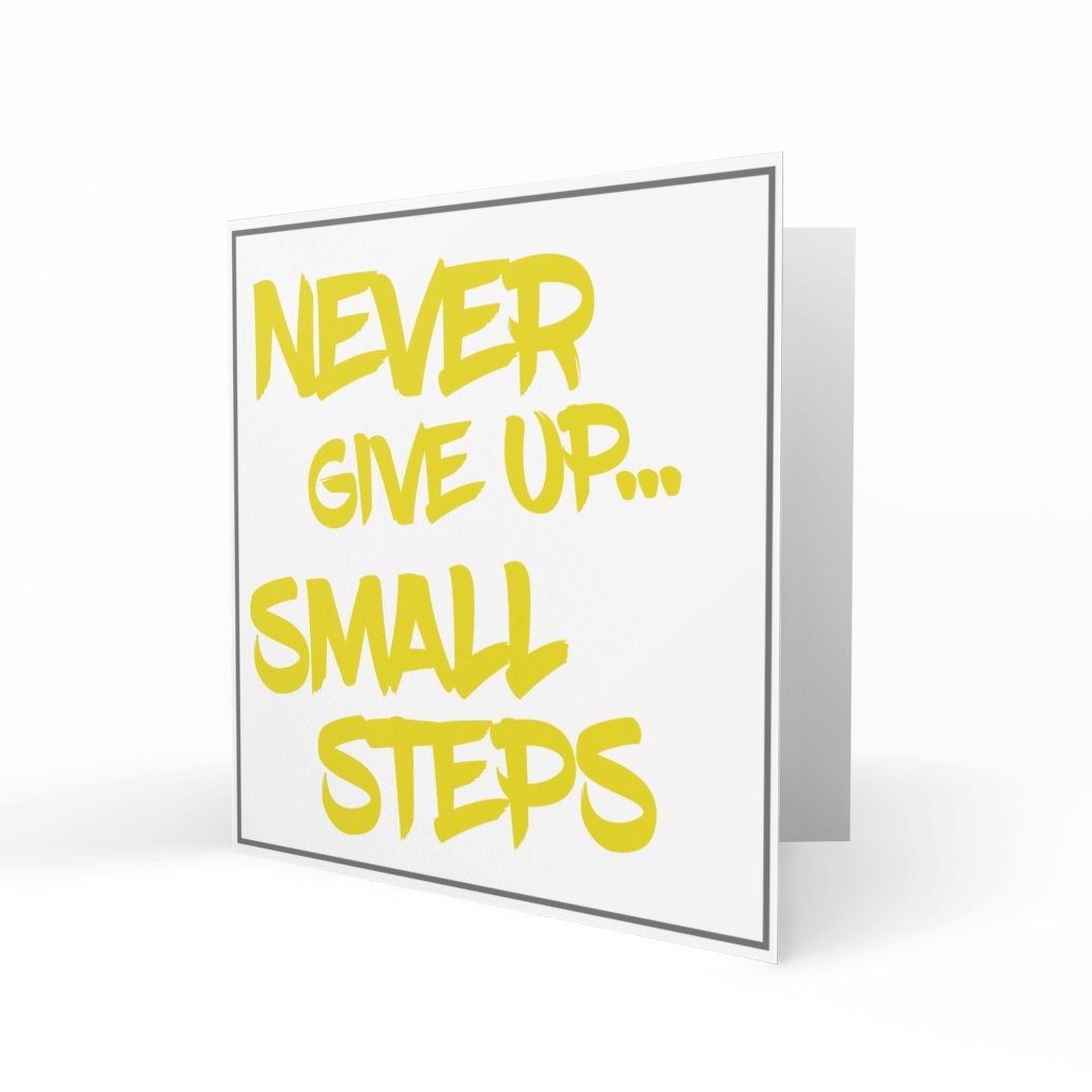 'Never Give Up' Greeting Cards Yip Yap 