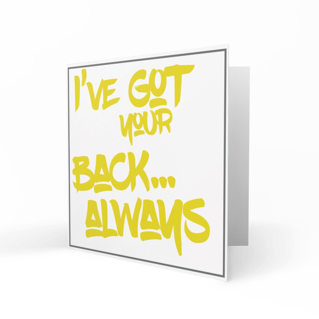 'I've Got Your Back' Greeting Cards Yip Yap 