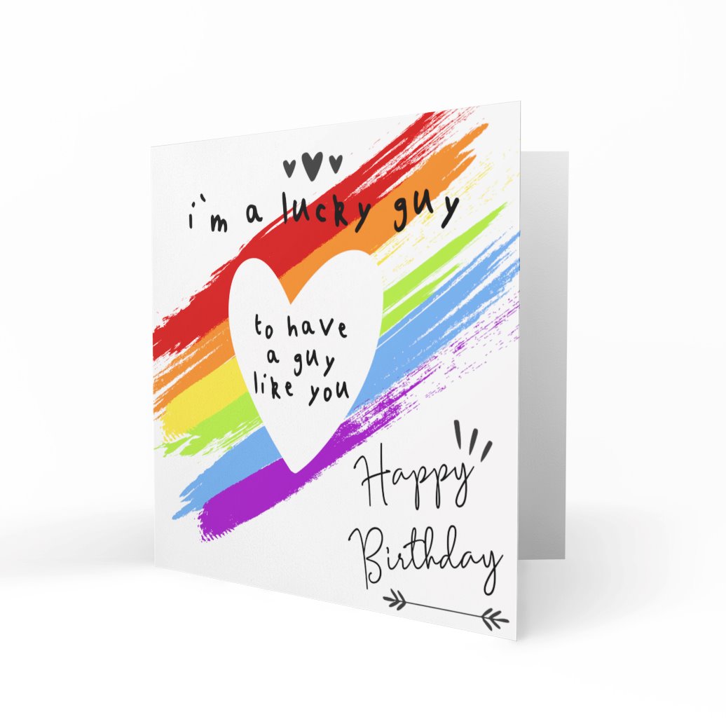 'I'm a Lucky Guy' Greeting Cards One Love 