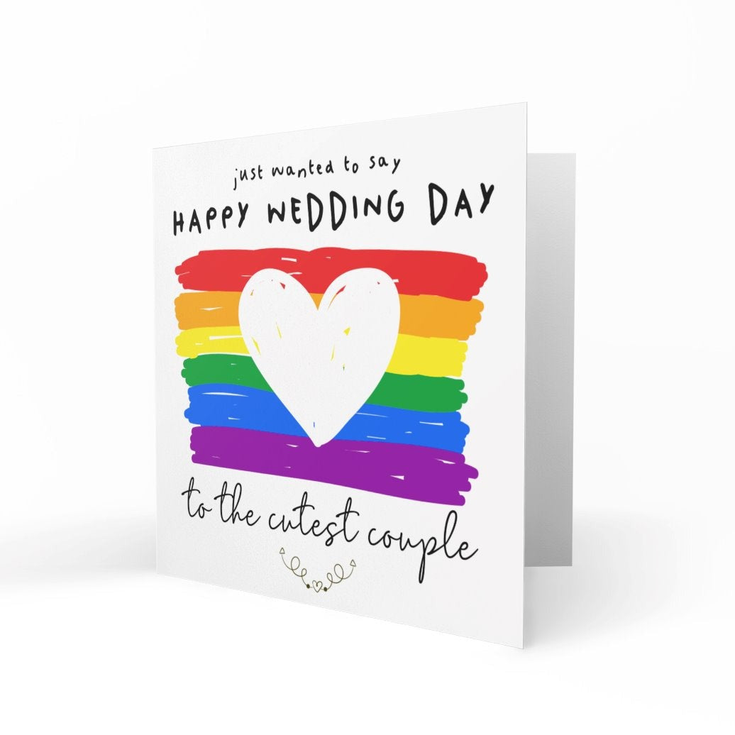 'Happy Wedding Day to the Cutest Couple' Greeting Cards One Love 