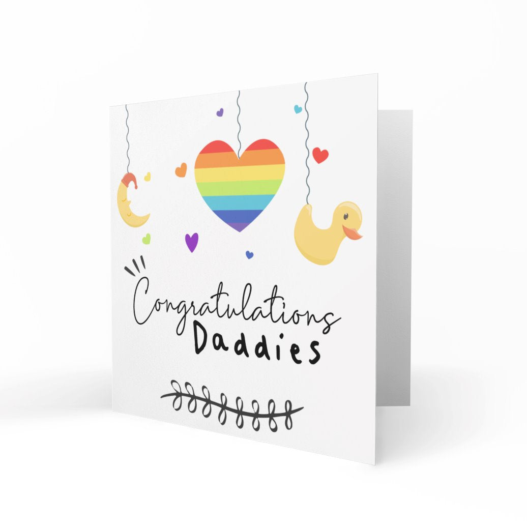 'Congratulations Daddies' Greeting Cards One Love 