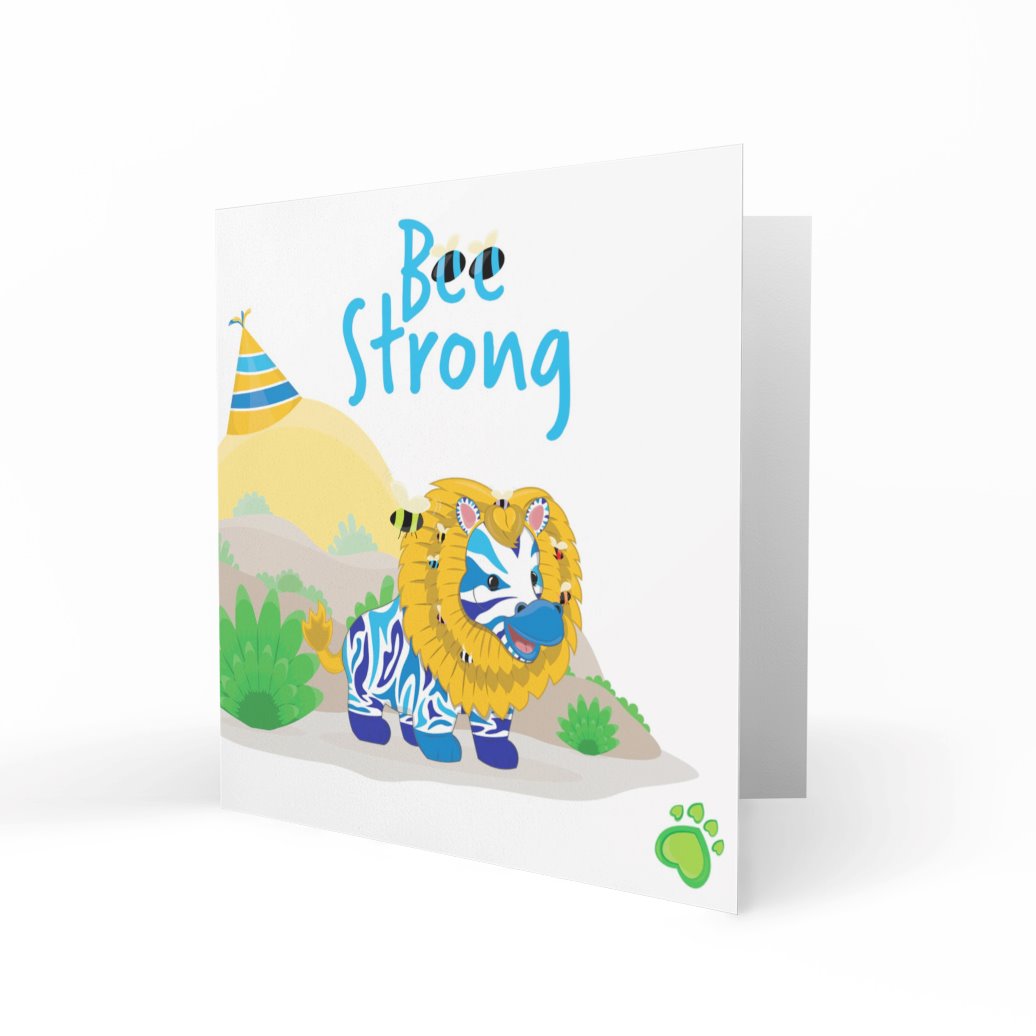 'Bee Strong' Greeting Cards Chasing Cards 