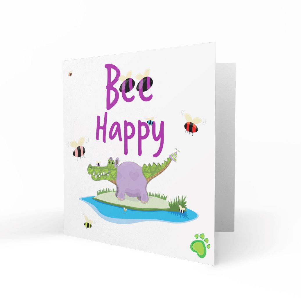 'Bee Happy' Greeting Cards Chasing Cards 