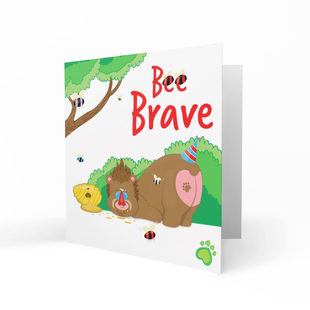 'Bee Brave' Greeting Cards Chasing Cards 