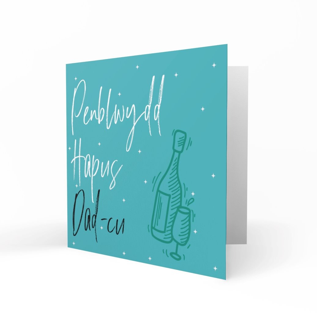 'Penblwydd Hapus Dad-cu | Happy Birthday Grandad' Greeting Cards Cariad Cymreig 