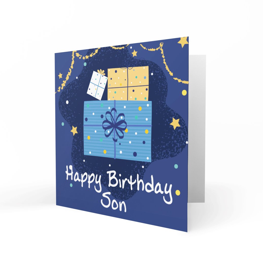 'Happy Birthday Son' Greeting Cards Happy Doodle 