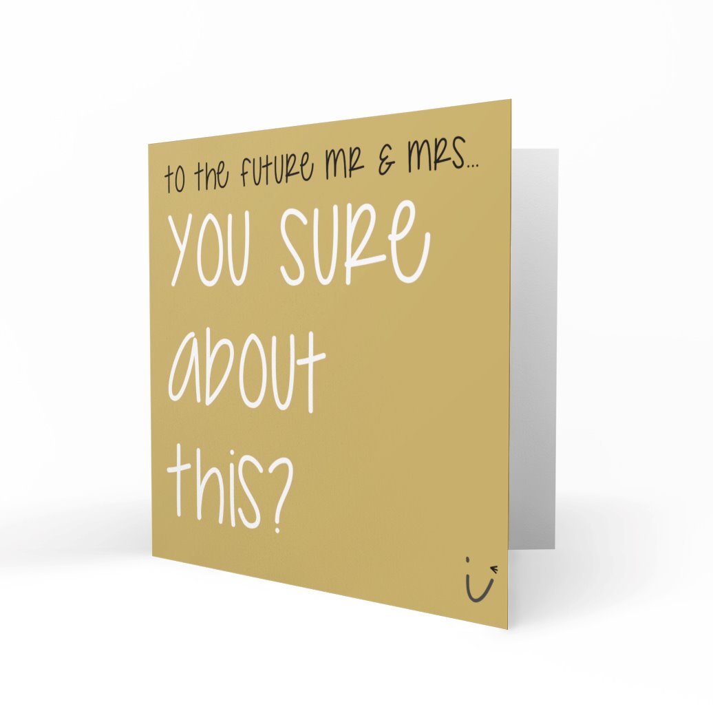 'You Sure About This?' Greeting Cards Sarki Cards 