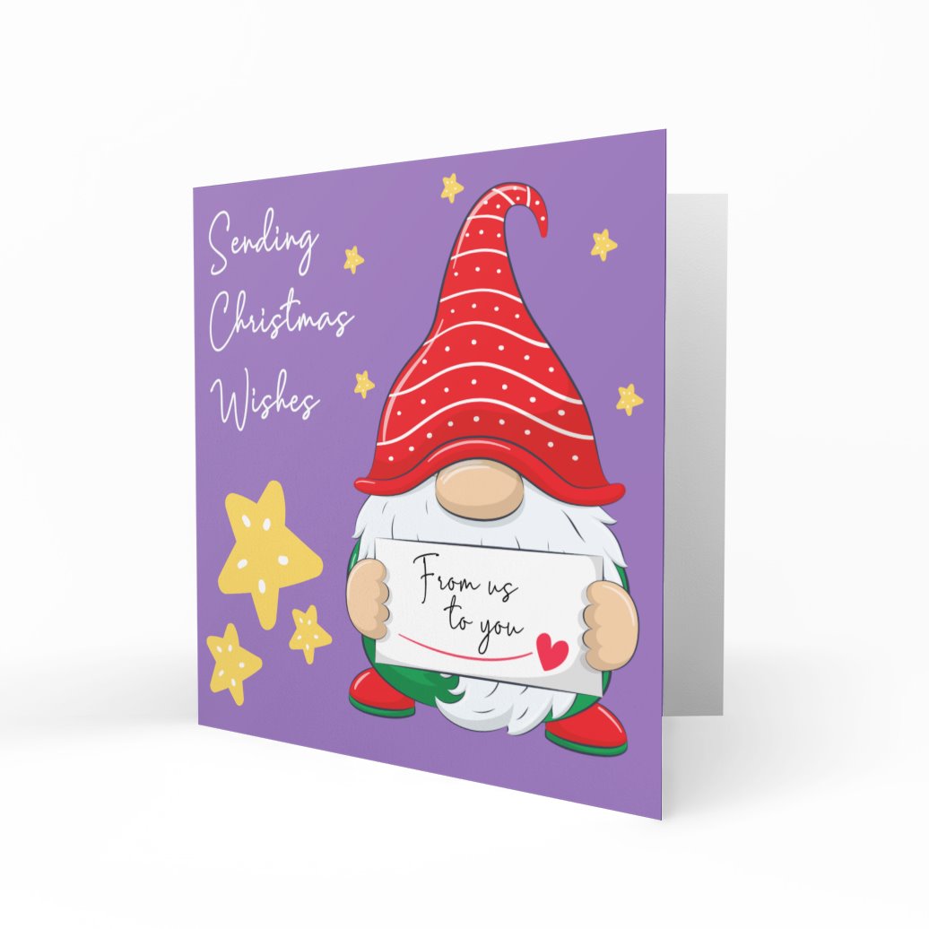 Wholesale - Merry Christmas From Us To You Greeting Cards Chasing Cards 