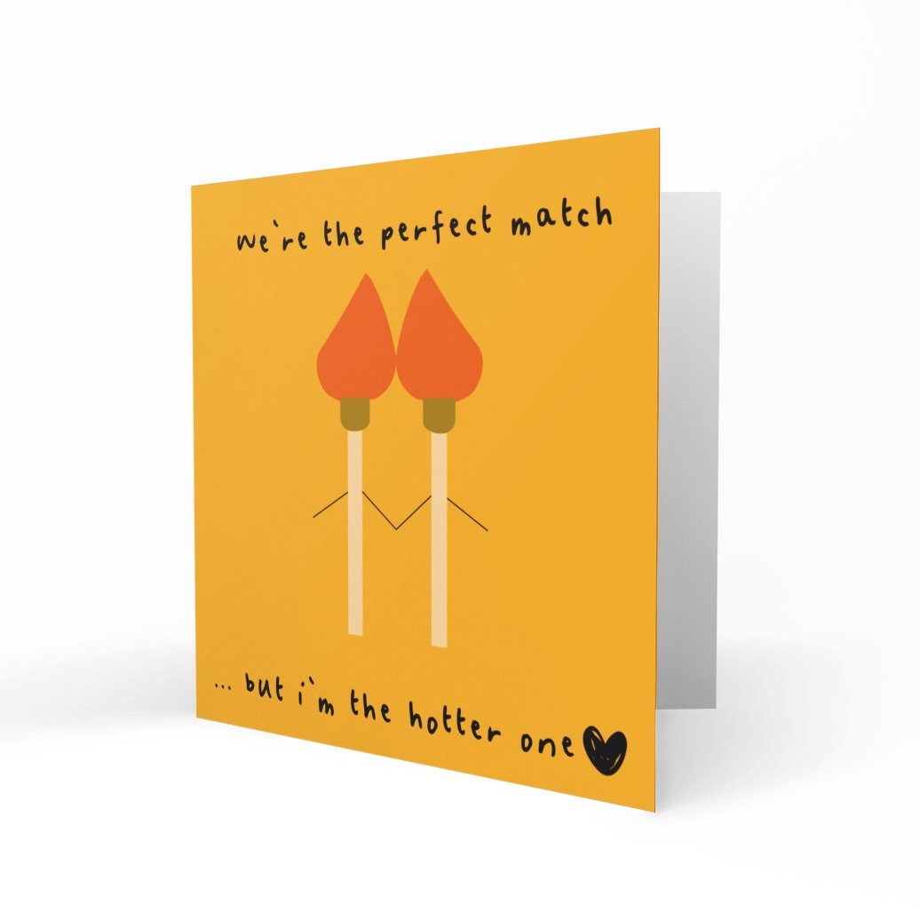 &#39;We&#39;re the Perfect Match&#39; Greeting Cards Just Because 