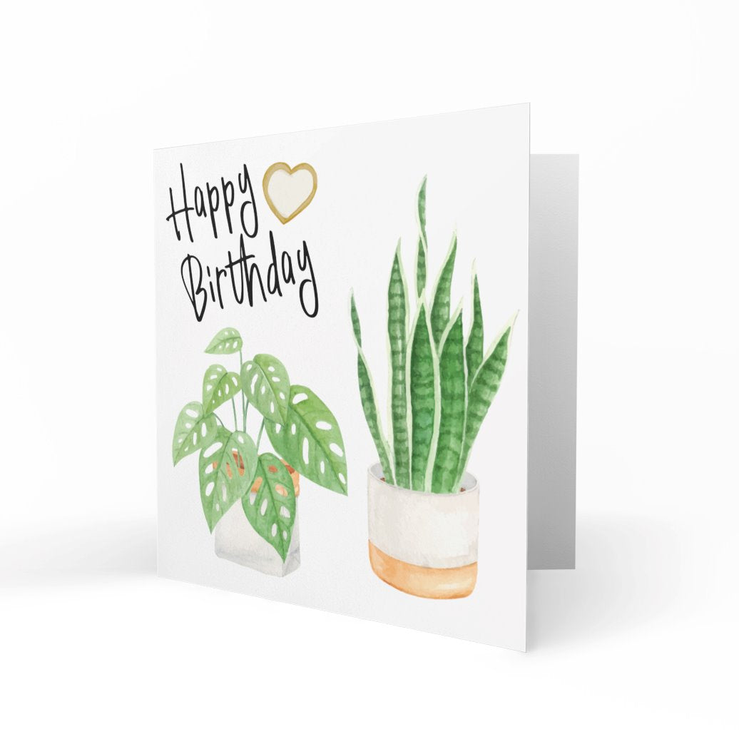 'Happy Birthday' Greeting Cards Paper Heart 