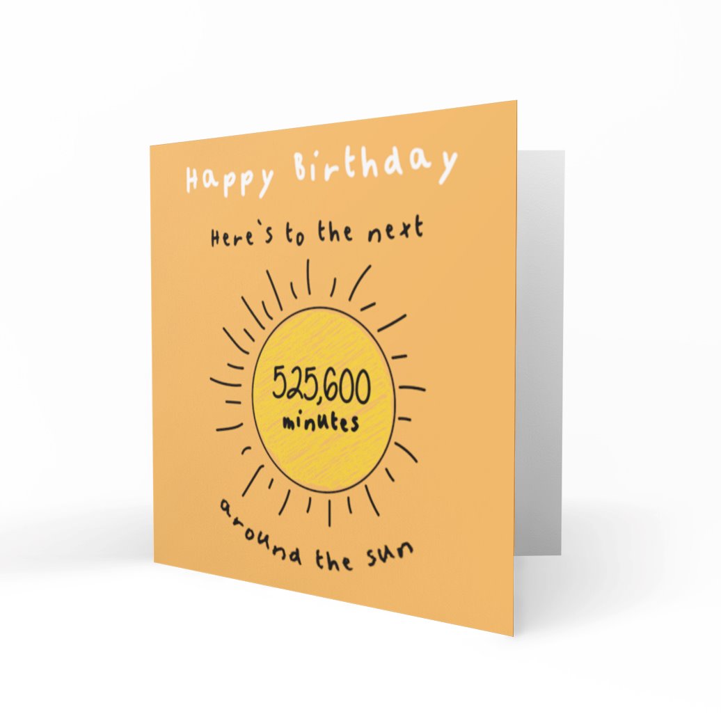 Wholesale - 'Another Trip Around The Sun' Greeting Cards Paper Heart 