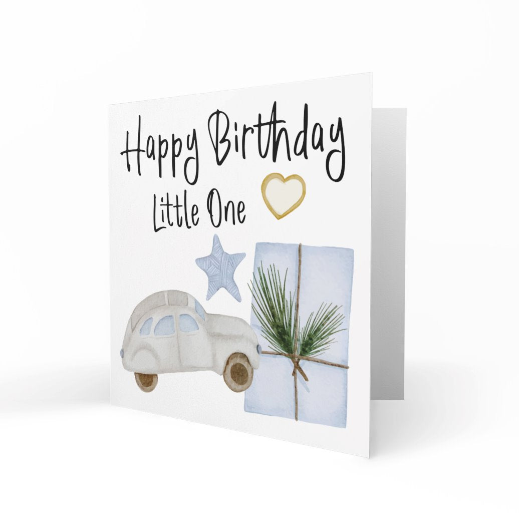 'Happy Birthday Little One (Boy)' Greeting Cards Paper Heart 