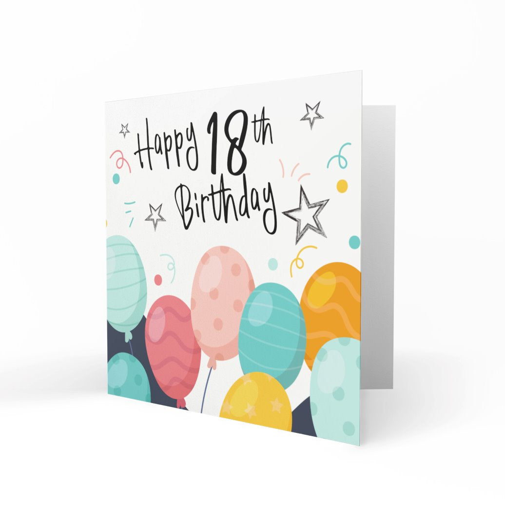 'Happy 18th Birthday' Greeting Cards Chasing Cards 