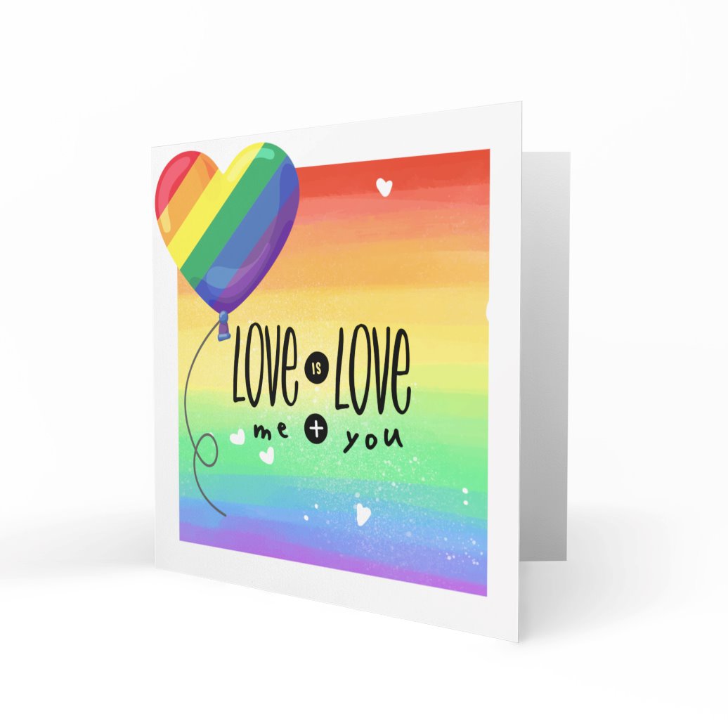 'Love is Love' Greeting Cards One Love 