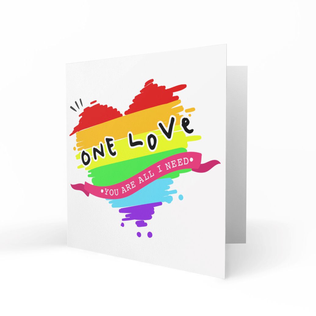 'You Are All I Need' Greeting Cards One Love 