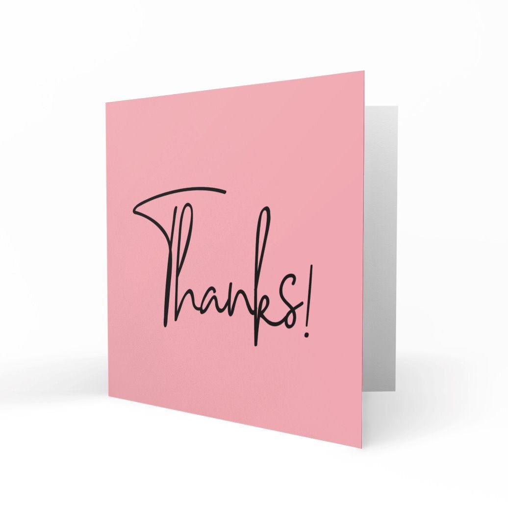 'Thanks' Greeting Cards Chasing Cards 