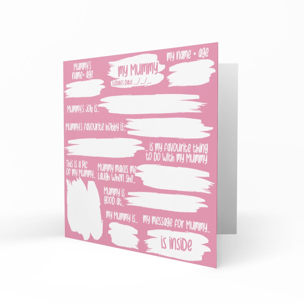 Wholesale - My Mummy Keepsake Card Greeting Cards Chasing Cards 